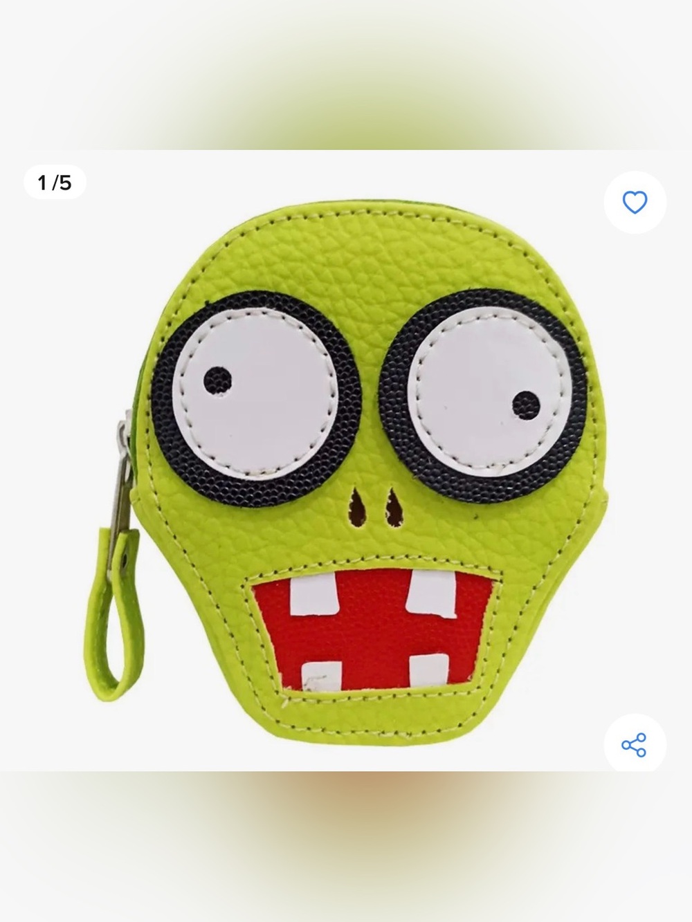 Brand new Plants vs. Zombies Lime Green Coin Purse